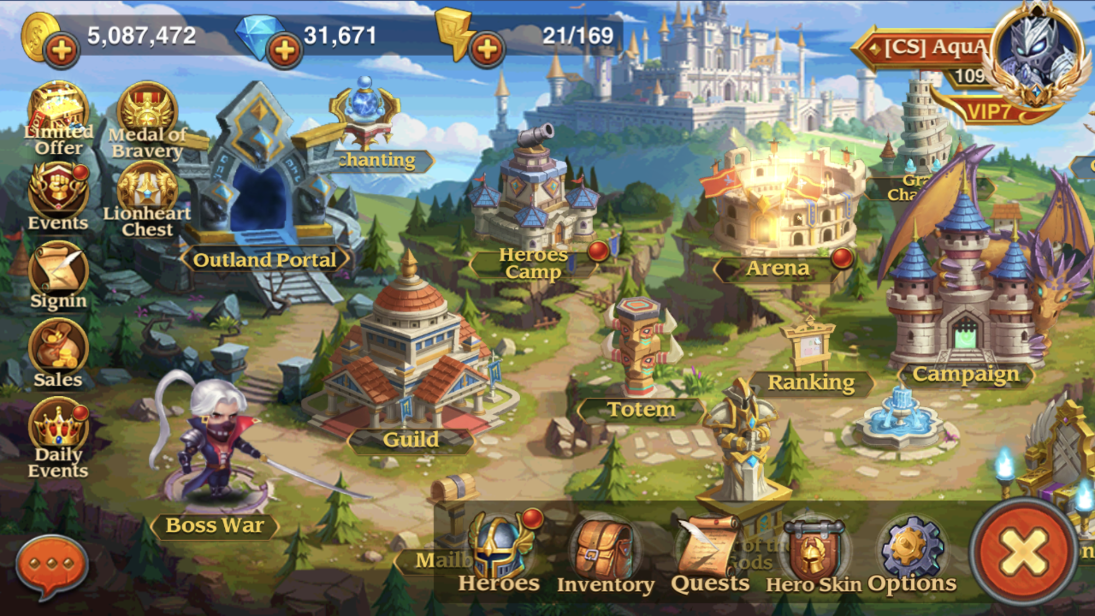 Heroes Charge cellphone game